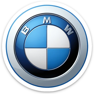 create an emoji of bmw logo so that i can copy and paste sticker