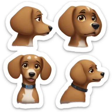 karina barking like a dog sticker