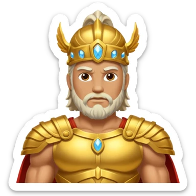 fullbody god zues sticker