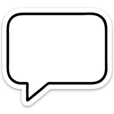 speech bubble sticker