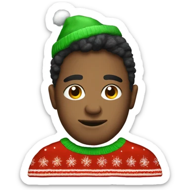 ugly christmas sweater sticker