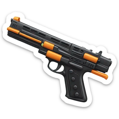 plastic gun toy sticker