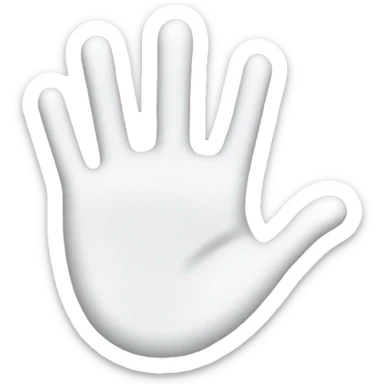 white grab hand cursor icon sticker
