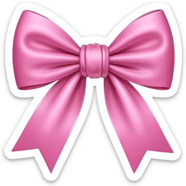 Pink cute bow sticker