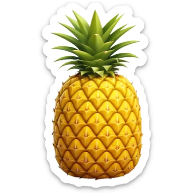 A piece of a pineapple corner sticker
