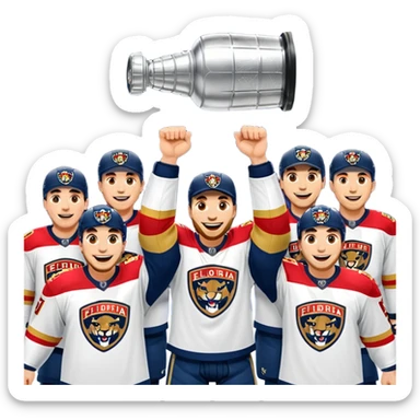 florida panthers holding stanley cup sticker