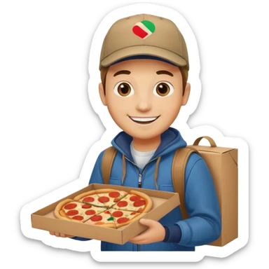 Food Delivery Guy sticker
