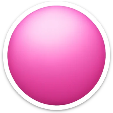 Pink ball sticker