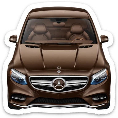 Dark brown Luxury Mercedes  sticker