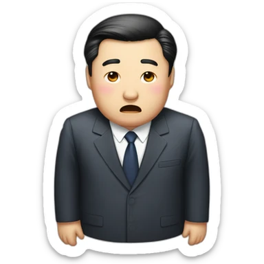 president xi jin ping crying sticker