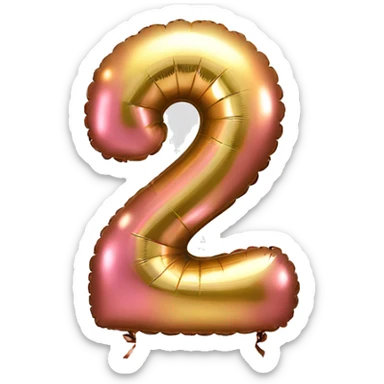 Birthday Ballon number "3" sticker