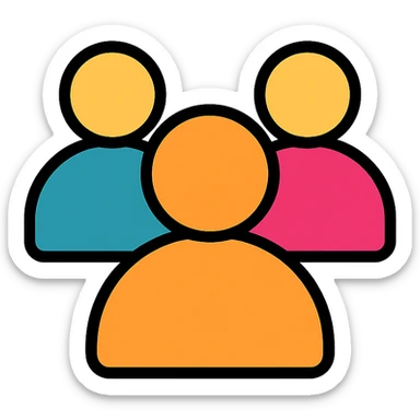 simple group of people sticker