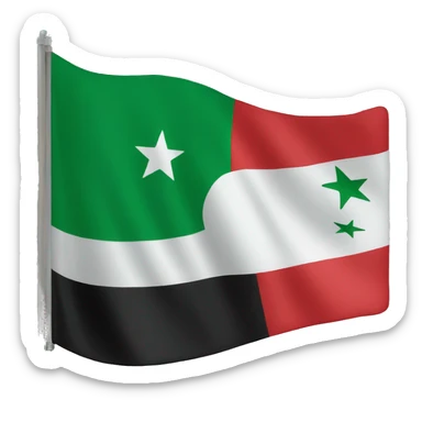 Syrian flag sticker
