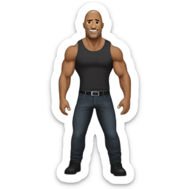 Thé rock Dwayne Johnson  sticker