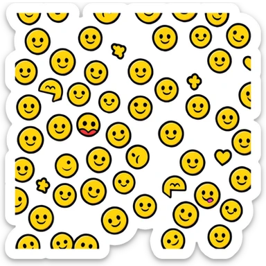 clean simple design with only a sparkle emoji overlaid on a roll of patterned fabric, nothing else sticker