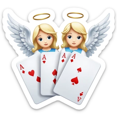 Angels and aces sticker