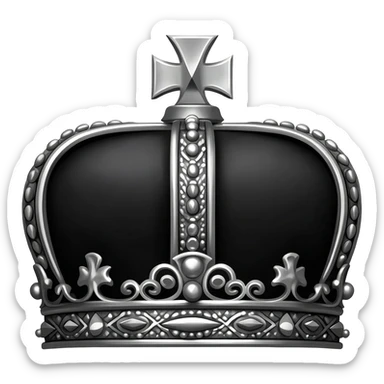 generate an improved black crown sticker