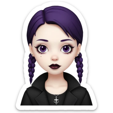 Goth Girl, Absolutely adorable, Toy Style  sticker