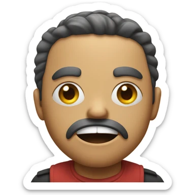 Default emoji angrily shaking its tongue  sticker