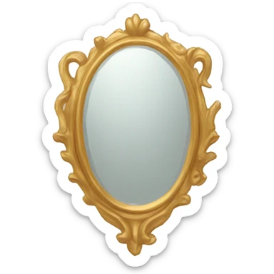 gold mirror sticker