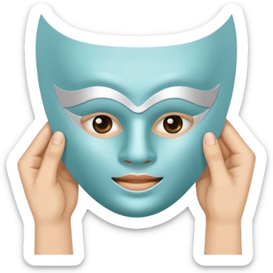 mask sheet with hand sticker