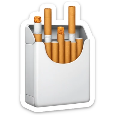 unopened pack of cigarettes, without any markings sticker