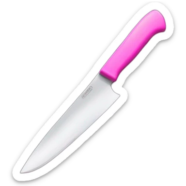 pink knife  sticker