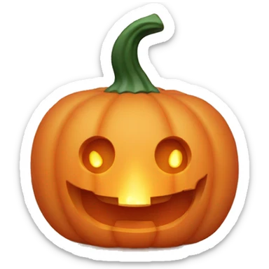 pumpkin candle sticker