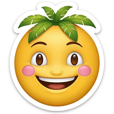 Emoji hawaïen sticker