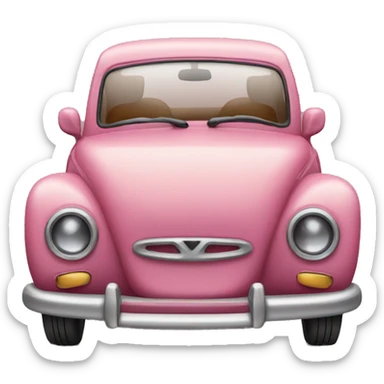 Car with a bow  sticker