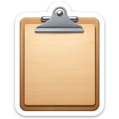 Clipboard sticker