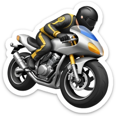 Motorcycle wheelie sticker
