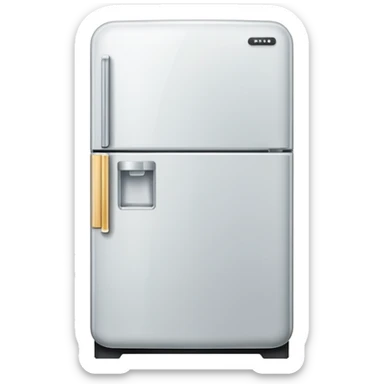 refrigerator emoji in style of aple sticker