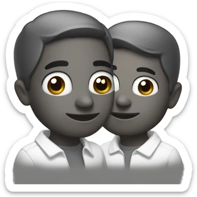 Conejito negro y blanco  sticker