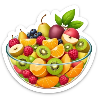 vegetarian fruit salad sticker