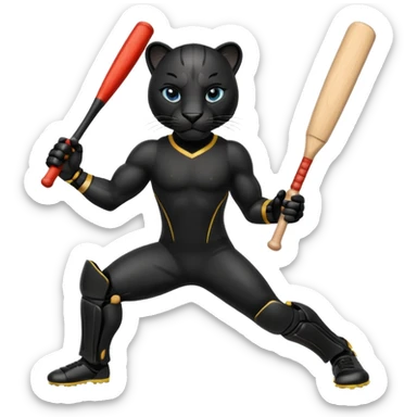  Panther in cricket sticker