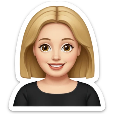 sneaky adele sticker