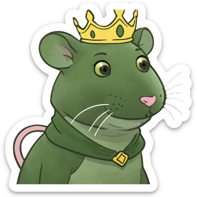 Rat princess sticker