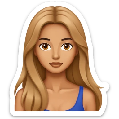 supermodel woman sticker