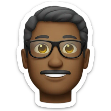 a cool man wearing shades sticker