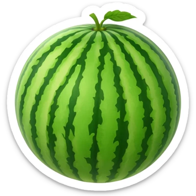 not sliced watermelon sticker