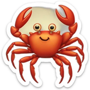 devilish crab sticker