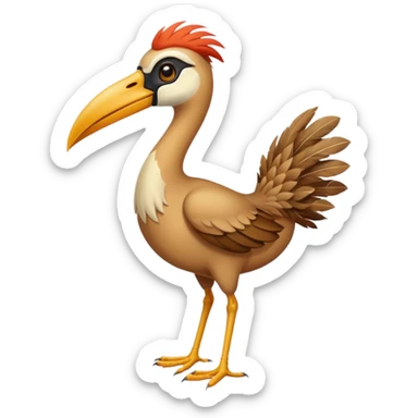 a desert bird sticker