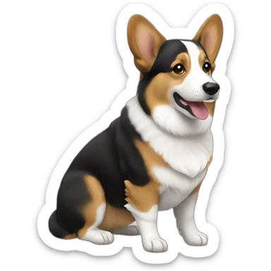 Welsh Corgi cardigan sticker