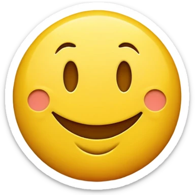 Yellow normal smiley face but he smirks really satisfied sticker