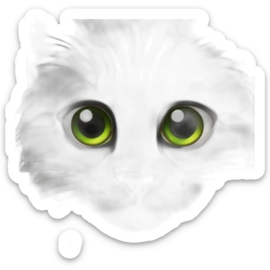 Gata negra con manchas naranjas y ojos verdes sticker