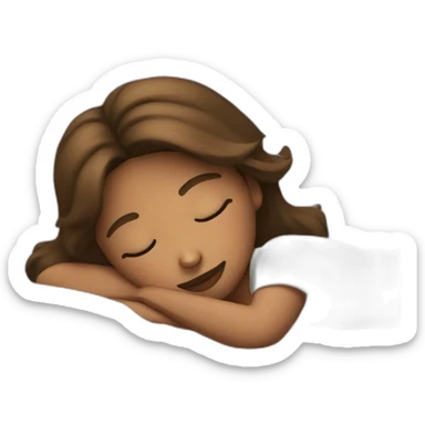 Girl want to sleep sticker