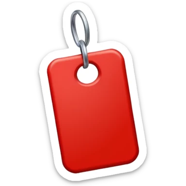 Tag vermelha sticker