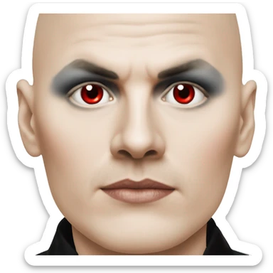 Billy corgan red eyeshadow  sticker