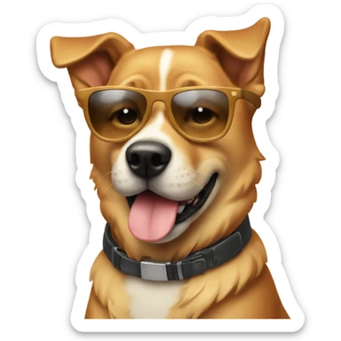 Cool dog sticker